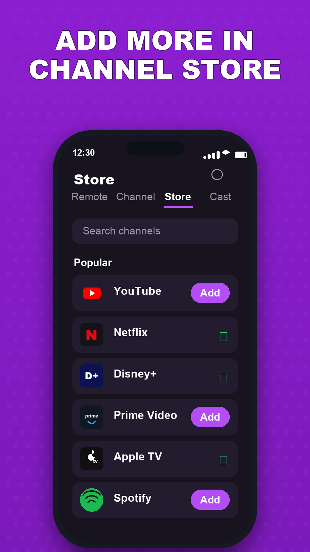 Universal TV Remote screen 3